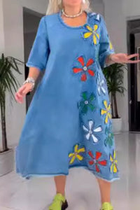 Vestido feminino com estampa floral